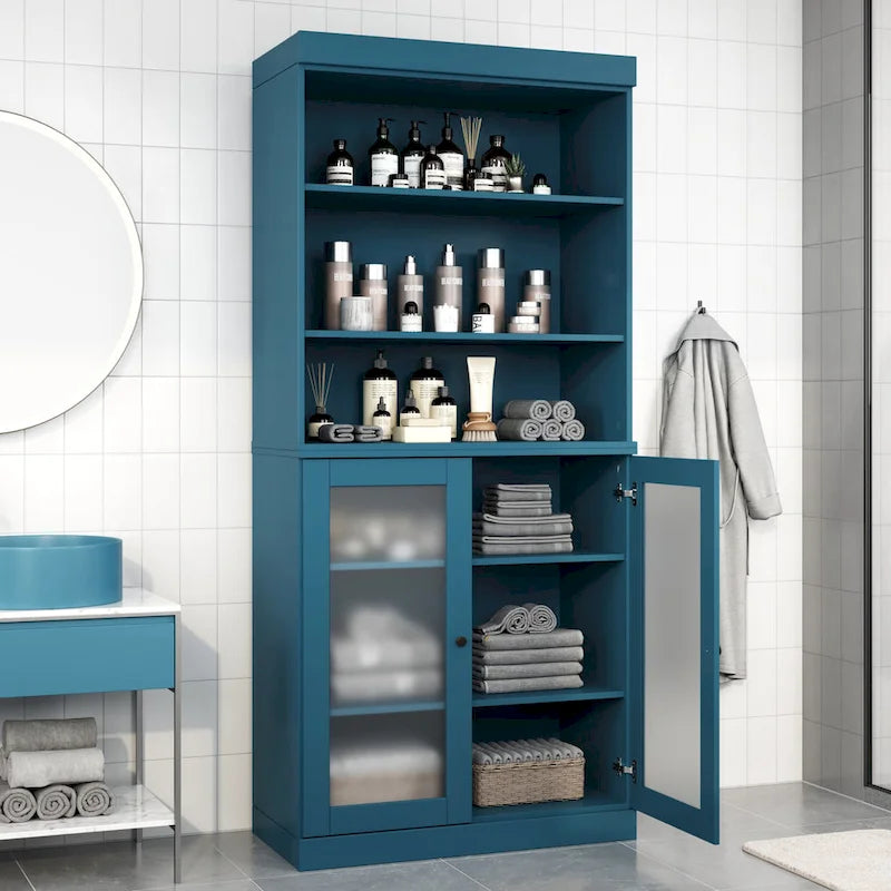 100% Solid Wood 32 Bathroom Cabinet with Optional Doors by Palace Imports