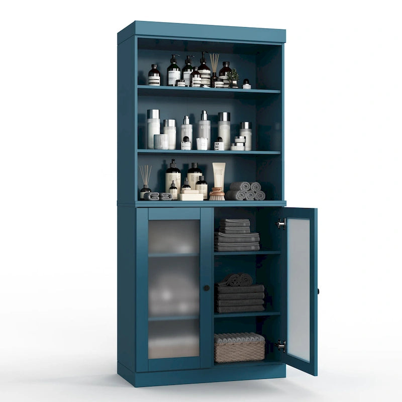 100% Solid Wood 32 Bathroom Cabinet with Optional Doors by Palace Imports