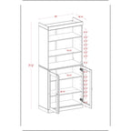 100% Solid Wood 32 Bathroom Cabinet with Optional Doors by Palace Imports