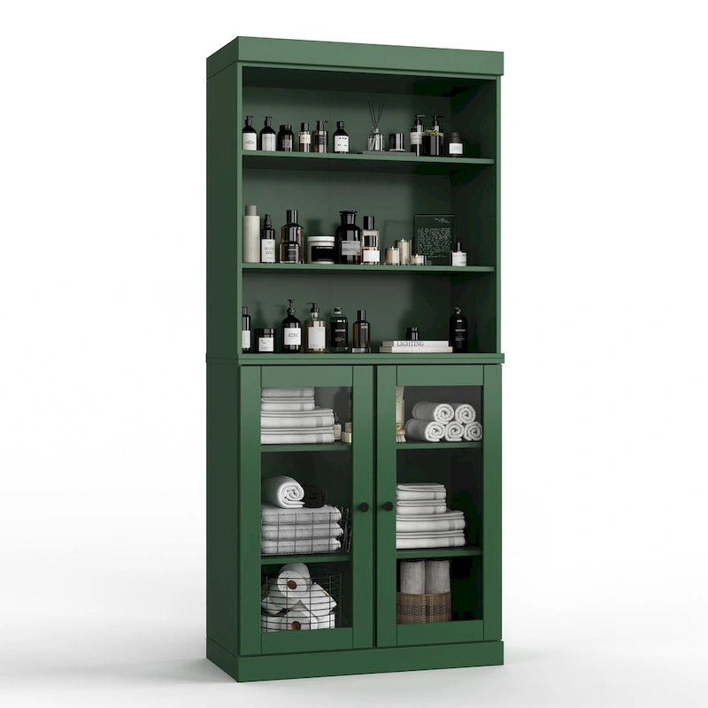 100% Solid Wood 32 Bathroom Cabinet with Optional Doors by Palace Imports