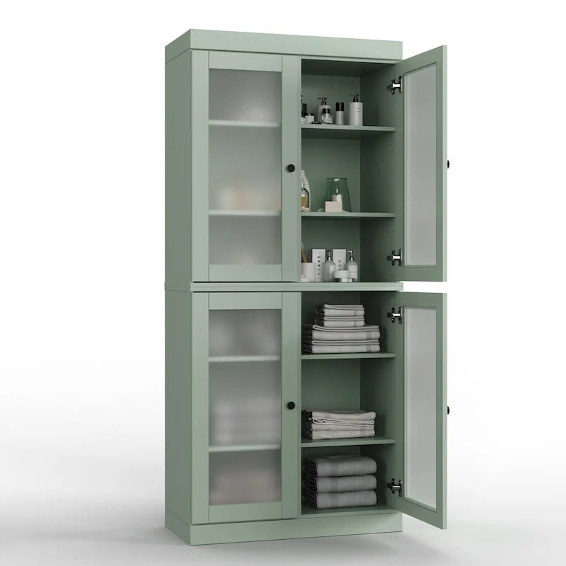 100% Solid Wood 32 Bathroom Cabinet with Optional Doors by Palace Imports