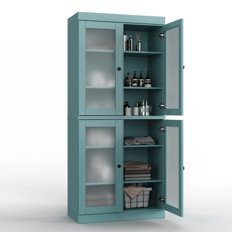 100% Solid Wood 32 Bathroom Cabinet with Optional Doors by Palace Imports