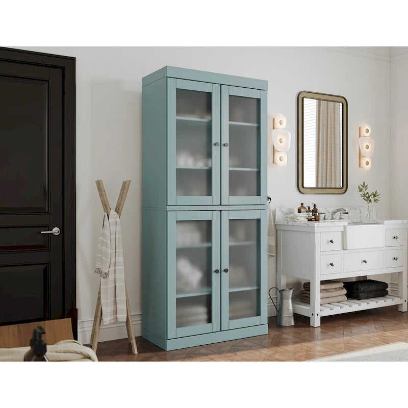 100% Solid Wood 32 Bathroom Cabinet with Optional Doors by Palace Imports