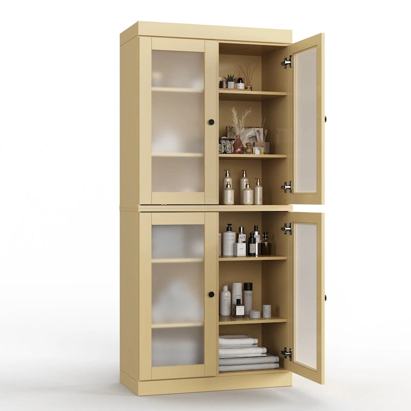 100% Solid Wood 32 Bathroom Cabinet with Optional Doors by Palace Imports
