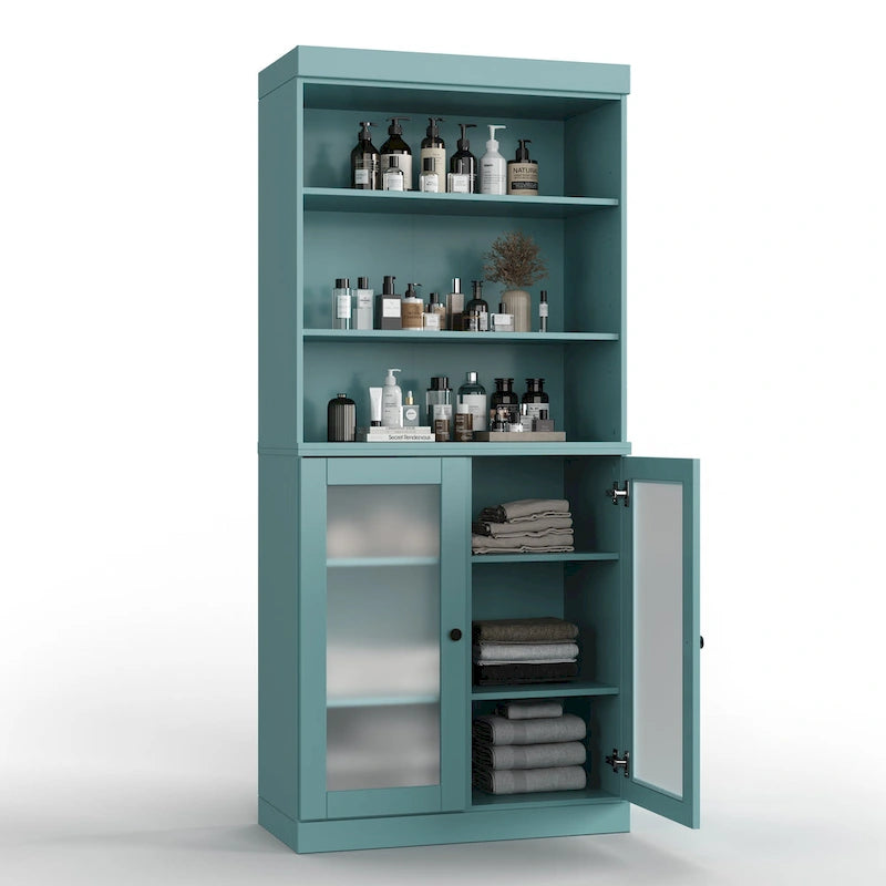 100% Solid Wood 32 Bathroom Cabinet with Optional Doors by Palace Imports