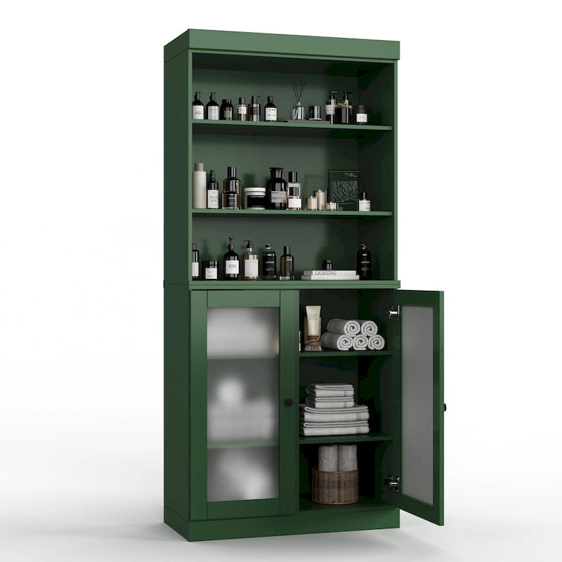 100% Solid Wood 32 Bathroom Cabinet with Optional Doors by Palace Imports