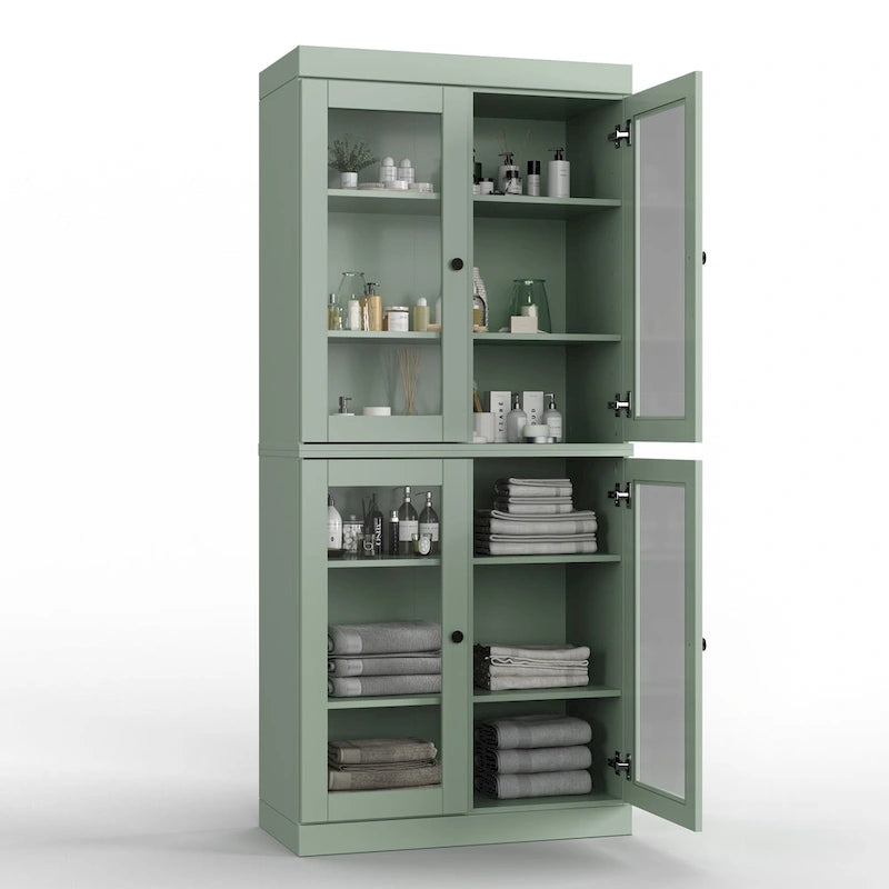 100% Solid Wood 32 Bathroom Cabinet with Optional Doors by Palace Imports