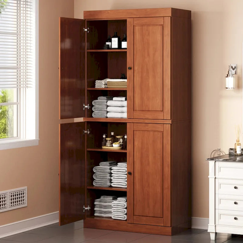 100% Solid Wood 32 Bathroom Cabinet with Optional Doors by Palace Imports