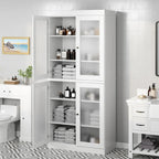 100% Solid Wood 32 Bathroom Cabinet with Optional Doors by Palace Imports