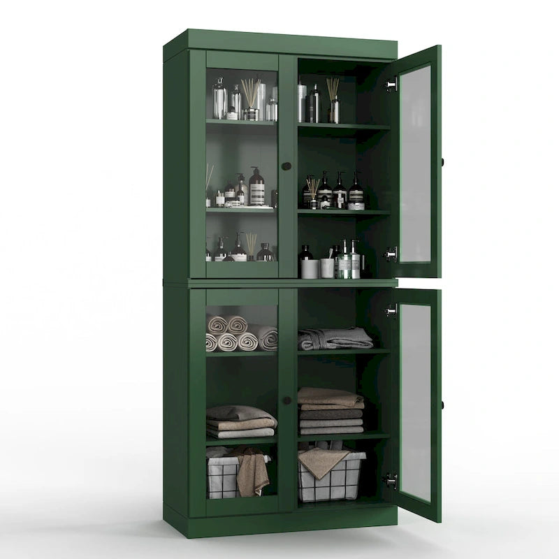 100% Solid Wood 32 Bathroom Cabinet with Optional Doors by Palace Imports