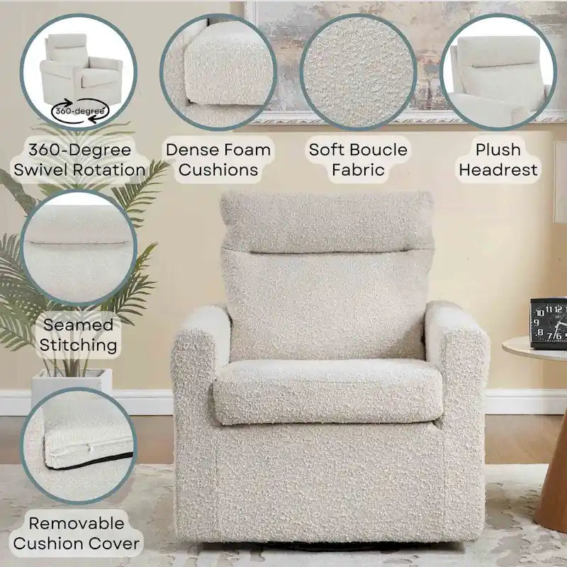 Fauteuil pivotant Olivia Accent de Convenience Concepts