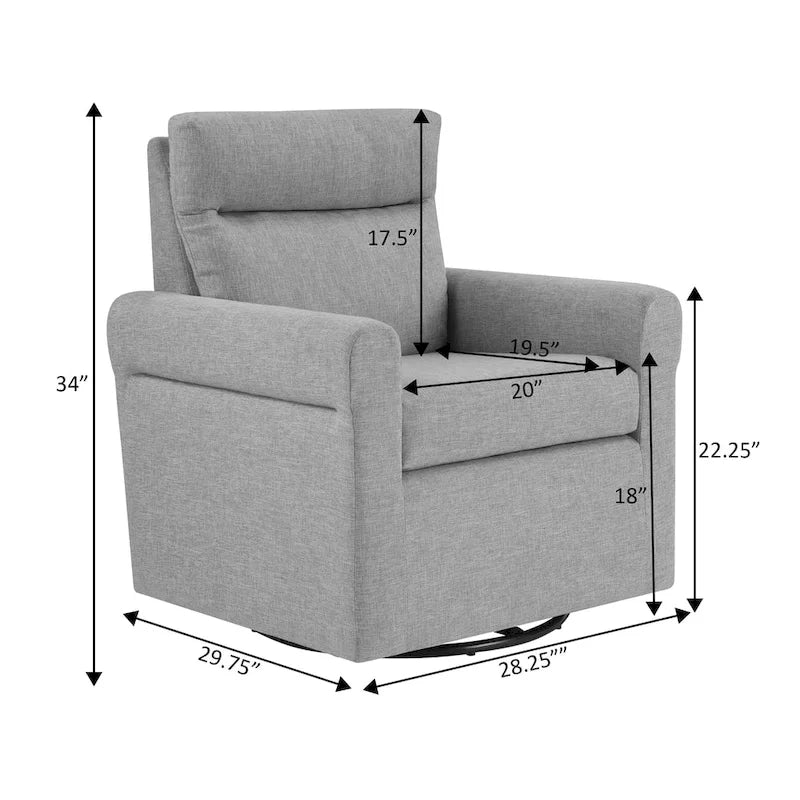 Fauteuil pivotant Olivia Accent de Convenience Concepts