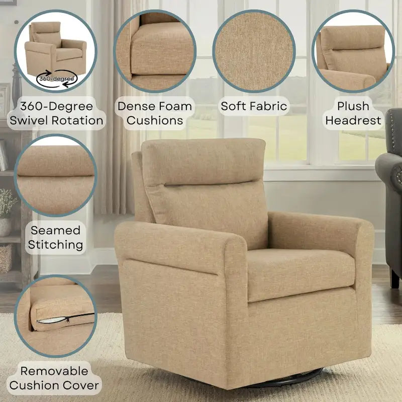 Fauteuil pivotant Olivia Accent de Convenience Concepts