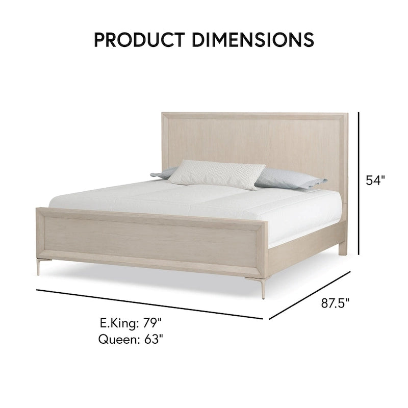 Furniture of America Fable Modern Solid Wood Panel Bed