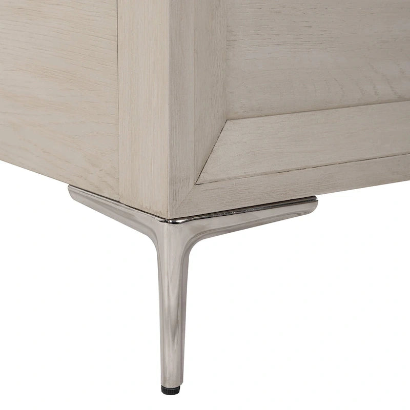 Furniture of America Fable Modern Solid Wood Panel Bed