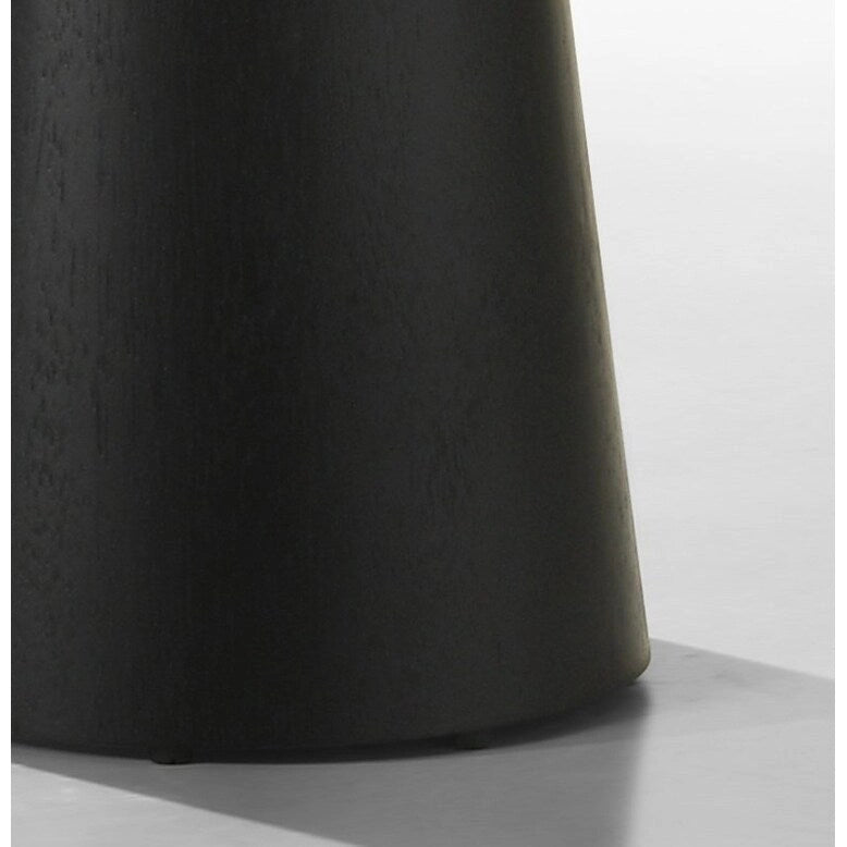 Table d'appoint ronde Grantham Black 22W avec piédestal