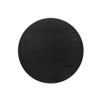 Grantham Black 22W Round End Table with Pedestal Base