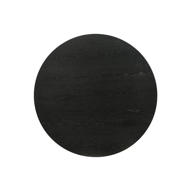Table d'appoint ronde Grantham Black 22W avec piédestal