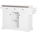 Îlot de cuisine roulant avec rangement (tabouret non inclus)