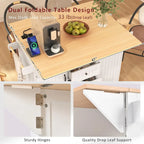 55.7 Large Kitchen Island With 2 Drop Leaf(no include stool)
