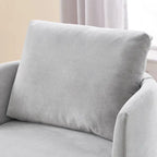 Fauteuil rond pivotant 360° en chenille avec design incurvé ergonomique et capacité de 200 kg
