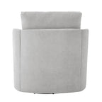 Fauteuil rond pivotant 360° en chenille avec design incurvé ergonomique et capacité de 200 kg