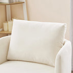 Fauteuil rond pivotant 360° en chenille avec design incurvé ergonomique et capacité de 200 kg