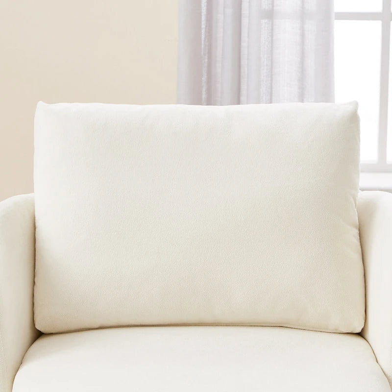 Fauteuil rond pivotant 360° en chenille avec design incurvé ergonomique et capacité de 200 kg