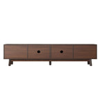 Mid-Century Modern TV Stand for 80 TV, Entertainment Center with Storage Media Console Table with 2 Drawers