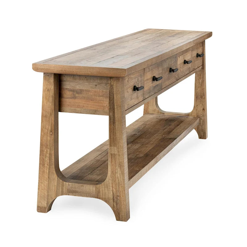 Console de salle à manger en pin recyclé Talladega Classic Home
