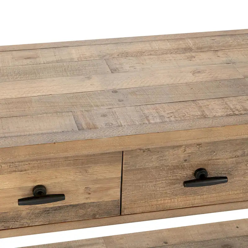 Console de salle à manger en pin recyclé Talladega Classic Home