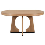 Ensemble de salle à manger rustique et fonctionnel 5 pièces, comprenant 1 table extensible avec rallonge de 40 cm et 4 chaises rembourrées