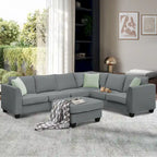 Sectional Sofa Couches Living Room Sets,7 Seats Modular Sectional Sofa