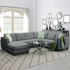 Sectional Sofa Couches Living Room Sets,7 Seats Modular Sectional Sofa