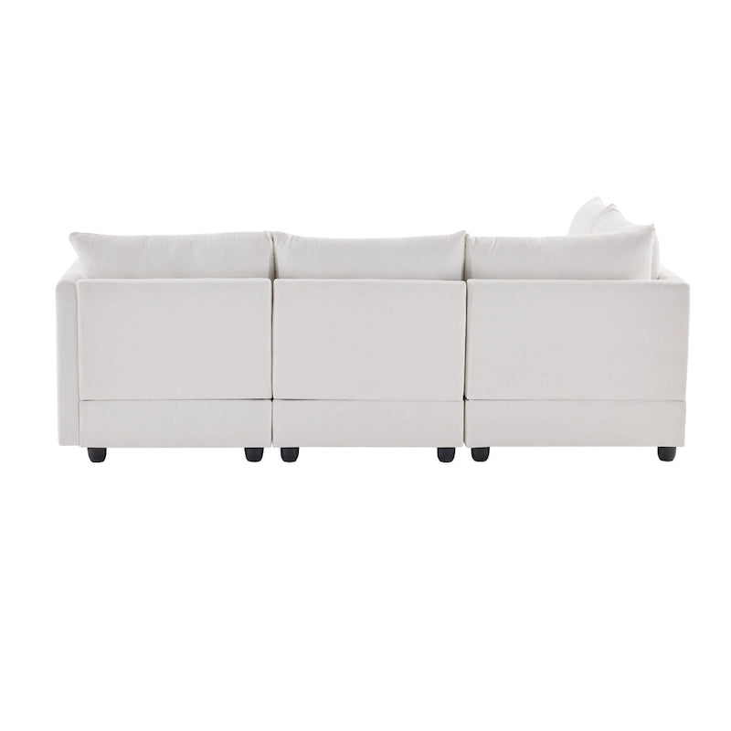 Canapé modulable d'angle, Grand canapé nuage rembourré