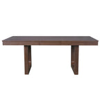 5 Piece Extendable Dining Table Set, Farmhouse Extendable Table with 18 Move Leaf