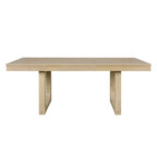 5 Piece Extendable Dining Table Set, Farmhouse Extendable Table with 18 Move Leaf
