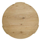 Furniture of America Minst Modern Oak Wood Round Coffee Table
