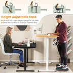 Gymax Electric Standing Desk Adjustable Stand up Computer Desk