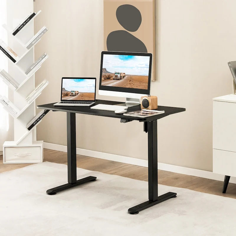 Gymax Electric Standing Desk Adjustable Stand up Computer Desk