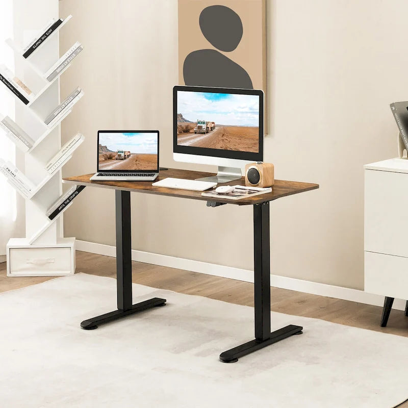 Gymax Electric Standing Desk Adjustable Stand up Computer Desk