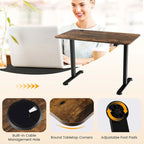 Gymax Electric Standing Desk Adjustable Stand up Computer Desk