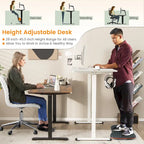 Gymax Electric Standing Desk Adjustable Stand up Computer Desk