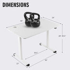 Gymax Electric Standing Desk Adjustable Stand up Computer Desk
