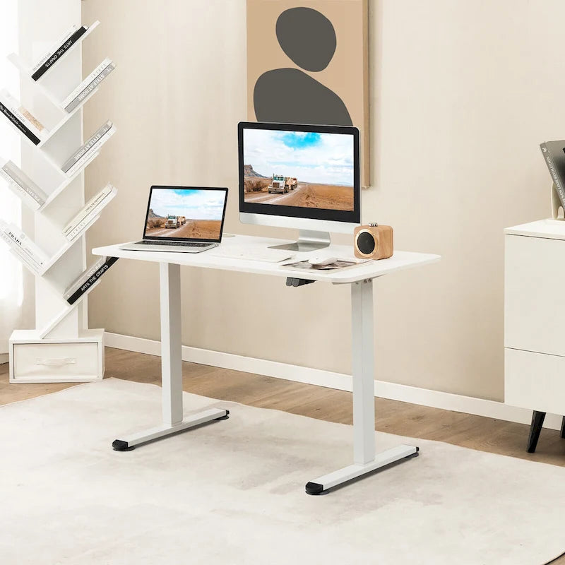 Gymax Electric Standing Desk Adjustable Stand up Computer Desk