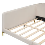 Lit de repos rembourré moderne avec accoudoir et têtière