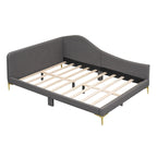 Lit de repos rembourré moderne avec accoudoir et têtière