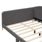 Lit de repos rembourré moderne avec accoudoir et têtière