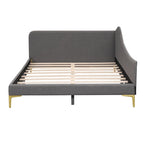 Lit de repos rembourré moderne avec accoudoir et têtière