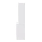 White 112.5 Entertainment Wall Unit with 13 Shelves, 8 Drawers and 2 Cabinets for TVs Up to 70